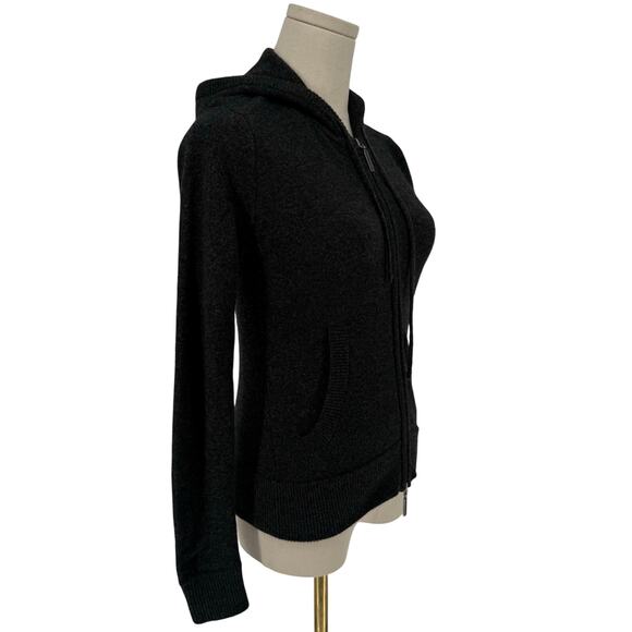 Vince Cashmere Zipper Front Hoodie Sweater Women's Size XS Grey Casual Designer - Picture 2 of 9